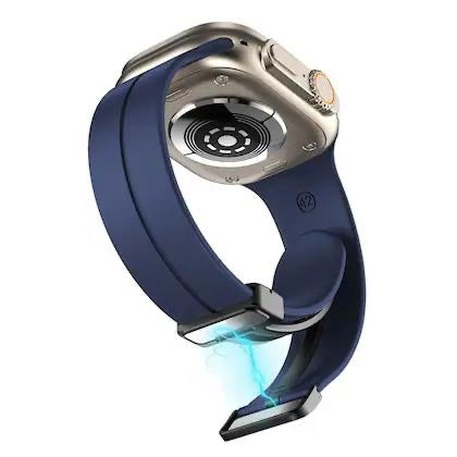Premium Magnet Lock Strap - 42-49mm for iWatch Series 1-10, Ultra