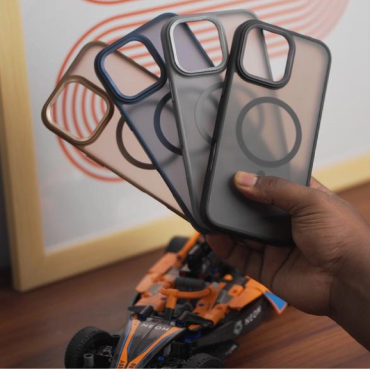 Premium Magsafe Case Cover with Metal Camera Side Protection - Hiprotech