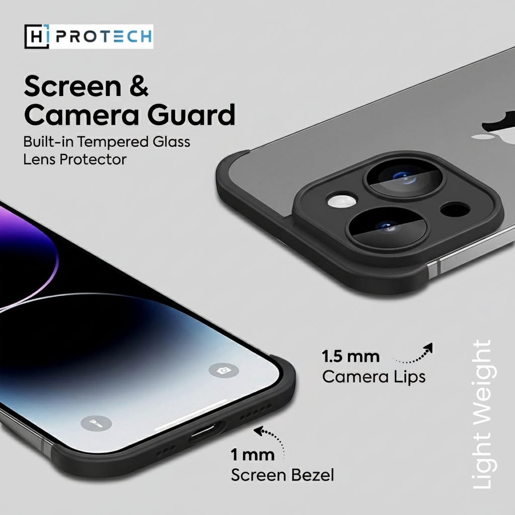 iPhone Shockproof Bumper Silicone Edge Case Cover