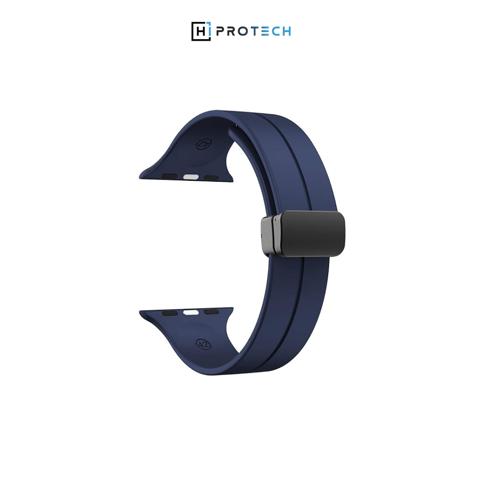 🎁 Premium Magnet Lock Strap - 42-49mm for iWatch Series 1-10, Ultra - Navy