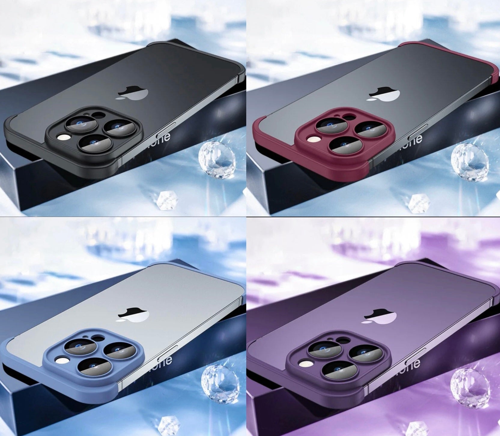 iPhone Shockproof Bumper Silicone Edge Case Cover by Hiprotech - Hiprotech