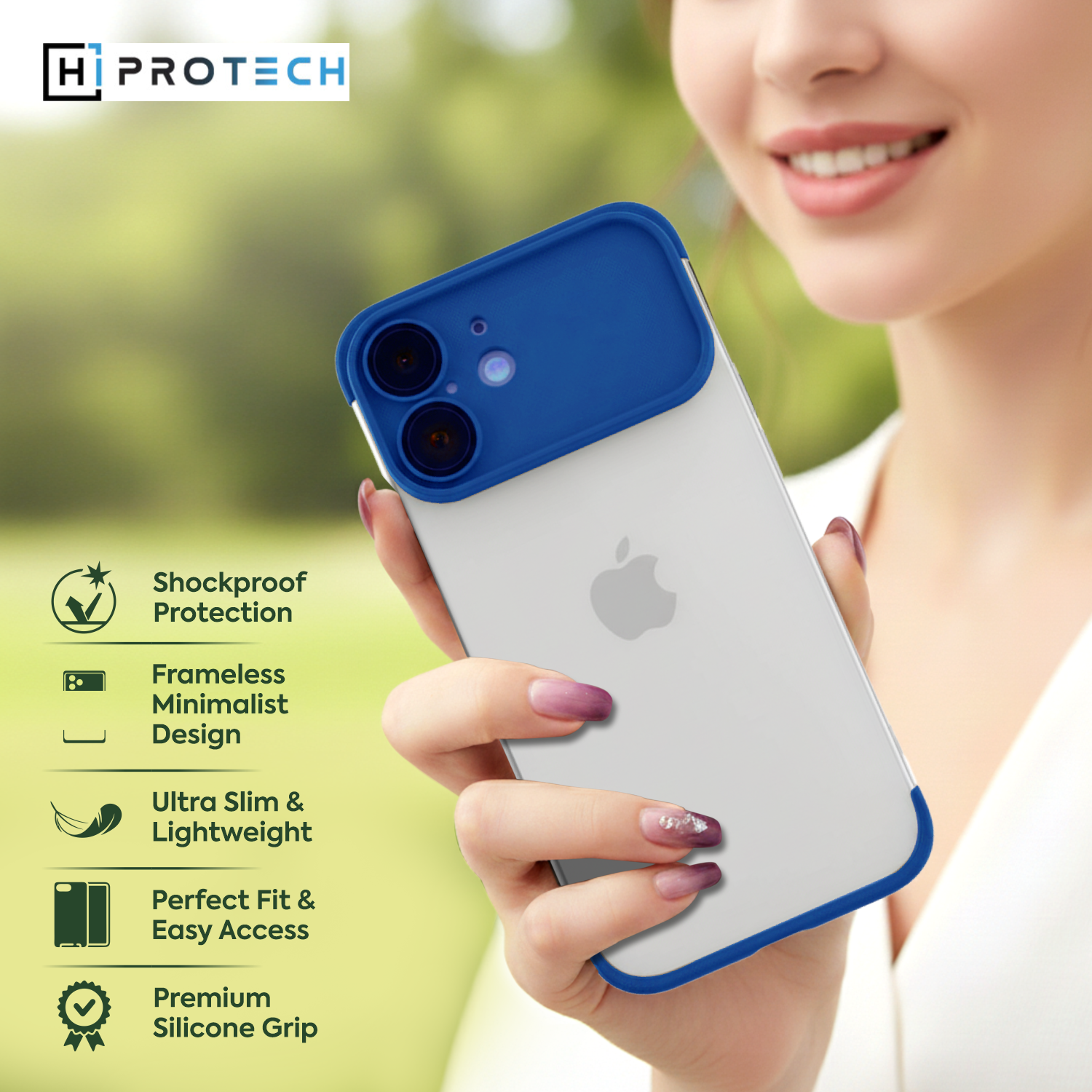 iPhone Shockproof Bumper Silicone Edge Case Cover