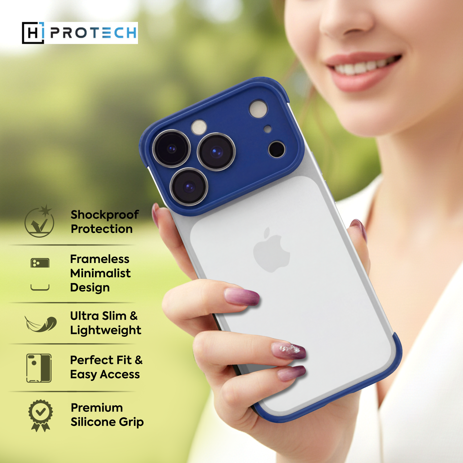 iPhone Shockproof Bumper Silicone Edge Case Cover