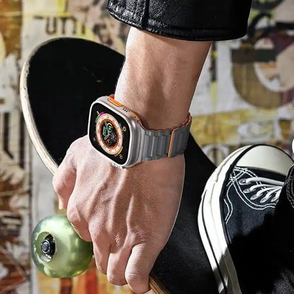 Premium Dual Silicone Magnetic Straps for Apple iWatch (42-49mm) Series 1-10, Ultra 1, 2, 3, SE Special - Hiprotech