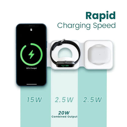 Magnetic Wireless Charger 3 in 1 (71% OFF) - Hiprotech