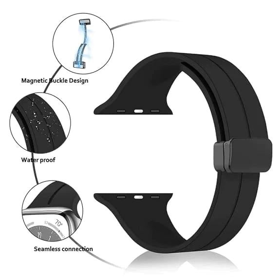 Premium Magnet Lock Strap - 42-49mm for iWatch Series 1-10, Ultra Special - Hiprotech