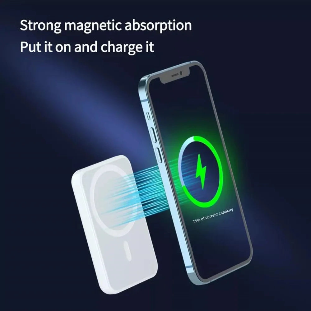 5000mAh MagSafe Wireless Power Bank – (12% OFF) - Hiprotech