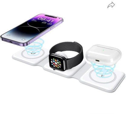 Magnetic Wireless Charger 3 in 1 (71% OFF) - Hiprotech