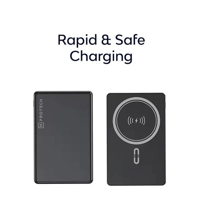 Ultra Thin Aluminum Alloy 15w Magnetic Wireless Mobile Power Bank 5000mah for Mobile Phone - Hiprotech