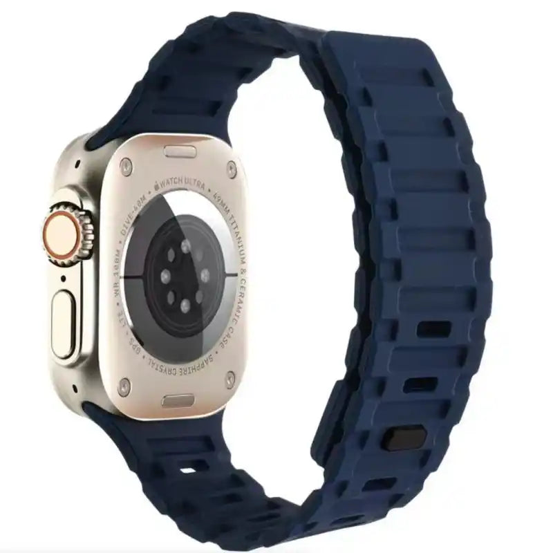 Premium Dual Silicone Magnetic Straps for Apple iWatch (42-49mm) Series 1-10, Ultra 1, 2, 3, SE Special - Hiprotech