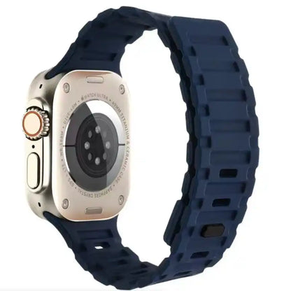 Premium Dual Silicone Magnetic Straps for Apple iWatch (42-49mm) Series 1-10, Ultra 1, 2, 3, SE Special - Hiprotech