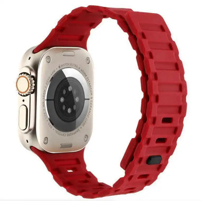 Premium Dual Silicone Magnetic Straps for Apple iWatch (42-49mm) Series 1-10, Ultra 1, 2, 3, SE Special - Hiprotech