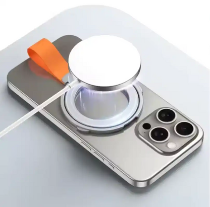 Silver Orange Rotatable Magnetic Kickstand Ring Holder - Hiprotech
