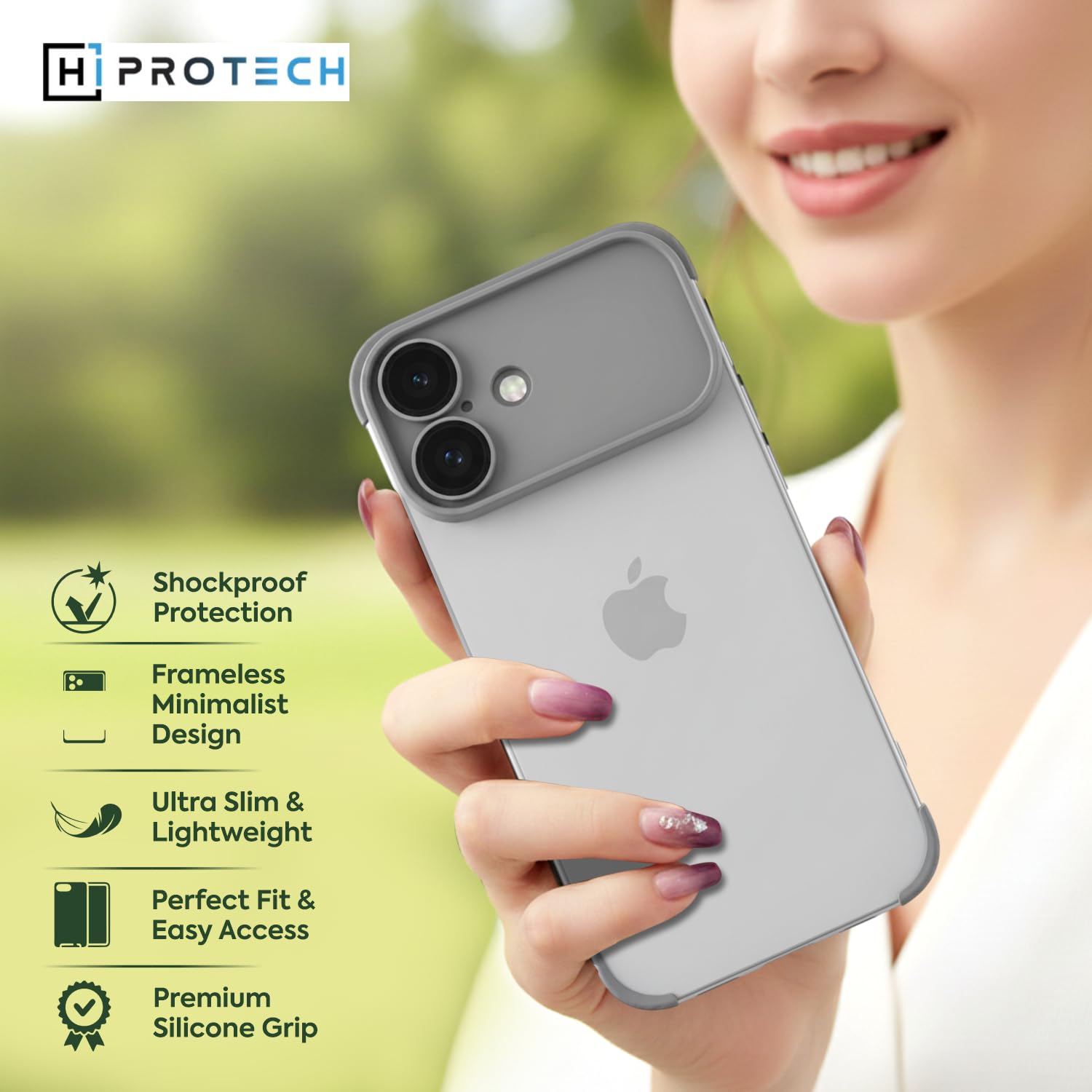 iPhone Shockproof Bumper Silicone Edge Case Cover