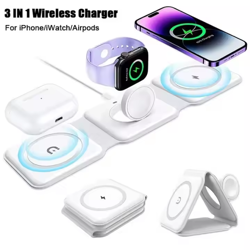 Magnetic Wireless Charger 3 in 1 (71% OFF) - Hiprotech