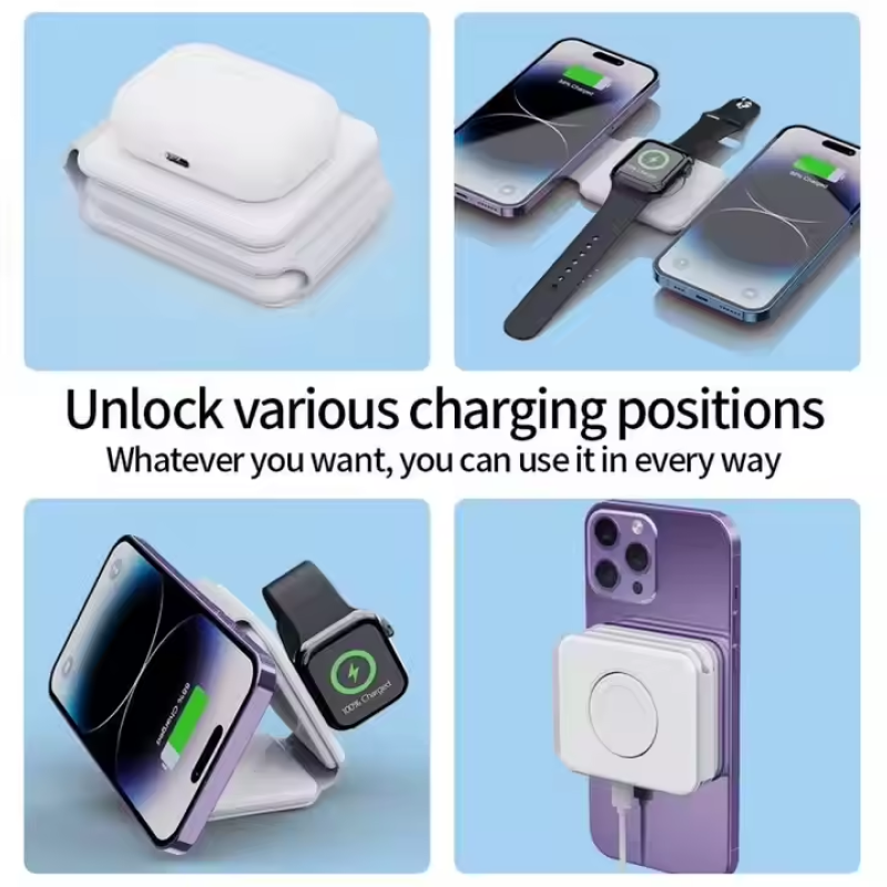 Magnetic Wireless Charger 3 in 1 (71% OFF) - Hiprotech